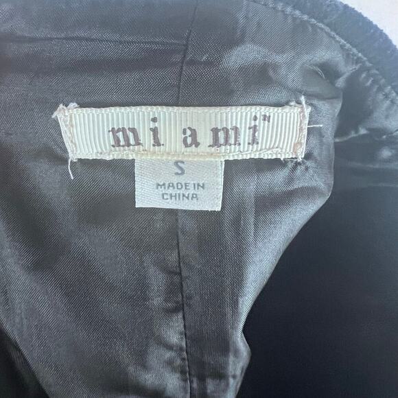 Miami Women's Black Embroidered Western Boho Corduroy Mini Skirt Size Small - Picture 7 of 7